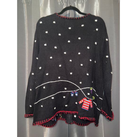 Ugly Christmas Sweater Xmas Size XL Cardigan - Picture 3 of 3